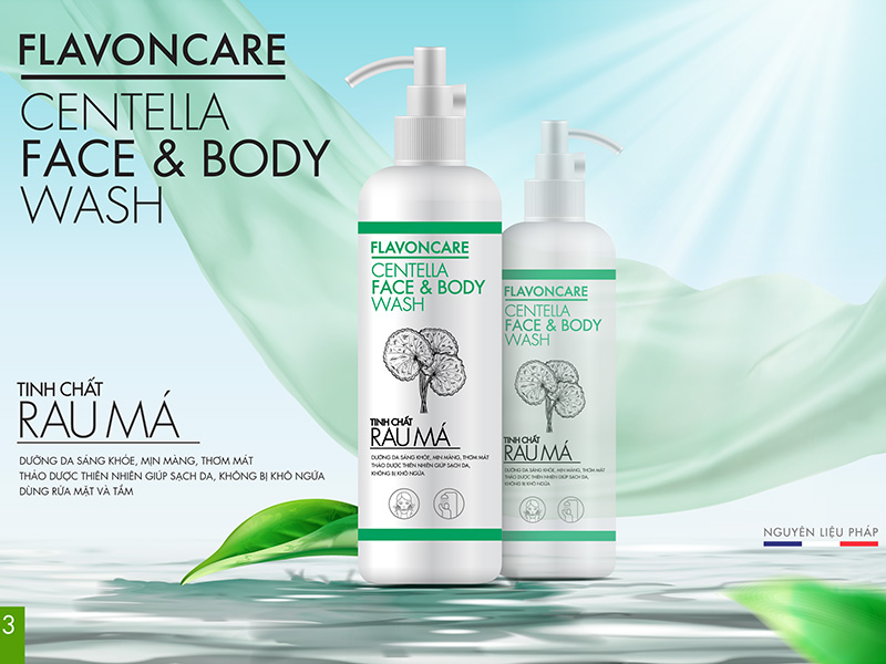FLAVONCARE CENTELLA FACE & BODY WASH
